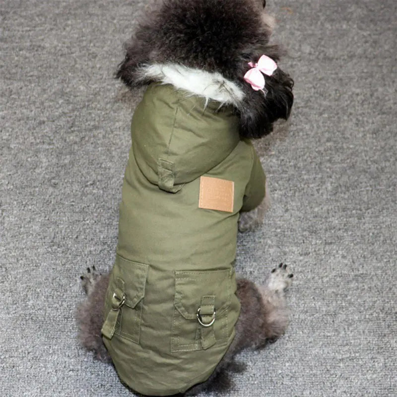 Winter Dog Clothes Puppy Pet Dog Coat Jacket For Small Medium Dog Thicken Warm Chihuahua Yorkies Hoodie Pets Clothing