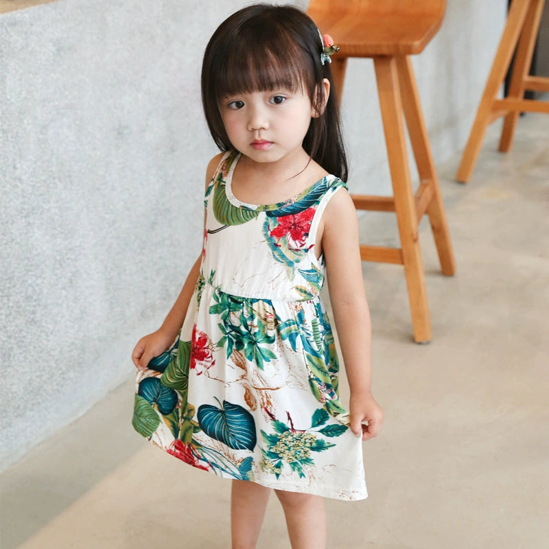 Girl's Fashion Baby Short-Sleeved Dress