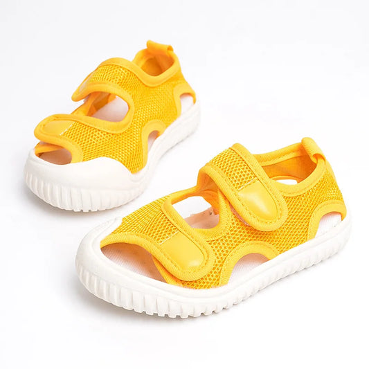 2023 summer new double hook children mesh sandals breathable wear-resistant soft comfortable casual baby sandals