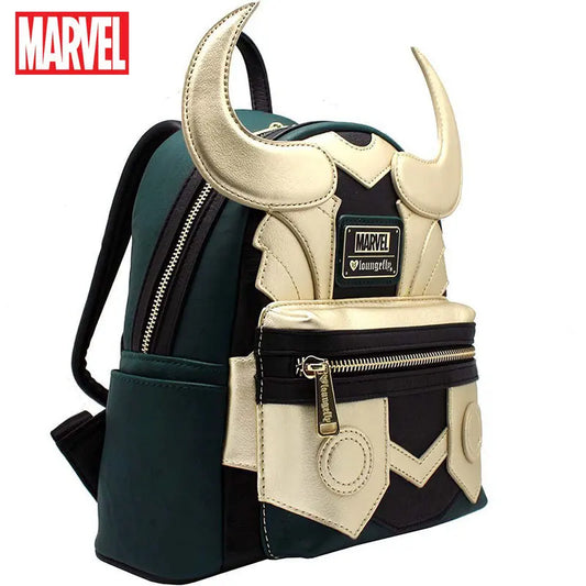 MINISO Disney Marvel Loungefy Loki Backpack Backpack for Boys Travel Backpack